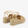 Aella Wedge 60 Guld Raffia-kilklacksandaler