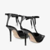 Afia Mesh 100 Svarta pumps i spazzolato och rynkad tyll