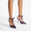 Afia Mesh 100 Winter Bloom Pumps i satin och rynkad tyll