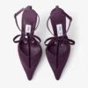 Afia Mesh 100 Winter Bloom Pumps i satin och rynkad tyll