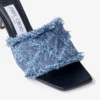Alexia 70 Crosshatch Denim-sandaler