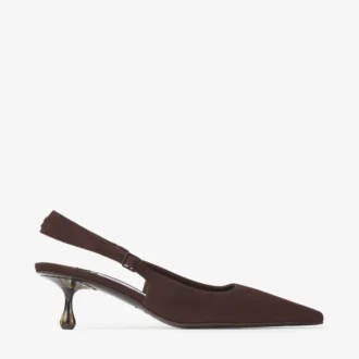 Amel 50 pumps i chokladbrunt mocka