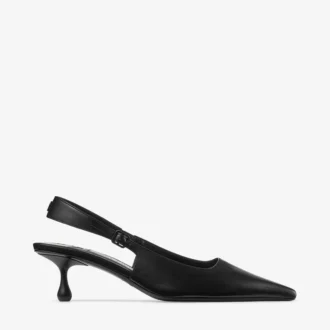 Amel 50 svarta pumps i nappaläder med slingback