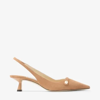 Amita 45 Toffee Slingbacks i mocka
