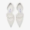 Aurelie 85 Ivory jimmy choo-spetspumps med pärldekoration Aurelie 85 Ivory jimmy choo-spetspumps med pärldekoration
