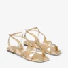Ayla Flat guldmetallic läderballerinaskor Ayla Flat guldmetallic läderballerinaskor