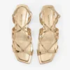 Ayla Flat guldmetallic läderballerinaskor Ayla Flat guldmetallic läderballerinaskor