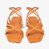Ayla Flat sandaler i solnedgångsorange mocka Ayla Flat sandaler i solnedgångsorange mocka