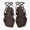 Ayla platta sandaler i chokladbrunt mocka Ayla platta sandaler i chokladbrunt mocka