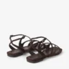 Ayla platta sandaler i chokladbrunt mocka Ayla platta sandaler i chokladbrunt mocka