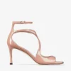 Azia 75 sandaler i balettrosa lackläder Azia 75 sandaler i balettrosa lackläder