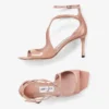 Azia 75 sandaler i balettrosa lackläder Azia 75 sandaler i balettrosa lackläder