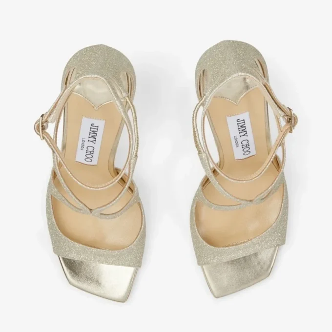 Azia 95 Platinum Ice Dusty Glitter-sandaler Azia 95 Platinum Ice Dusty Glitter-sandaler