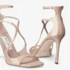 Azia 95 sandaler i balettrosa lackläder Azia 95 sandaler i balettrosa lackläder