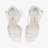 Azia 95 sandaler i elfenbensfärgad satin Azia 95 sandaler i elfenbensfärgad satin