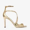 Azia 95 sandaler i guldfärgat läder Azia 95 sandaler i guldfärgat läder