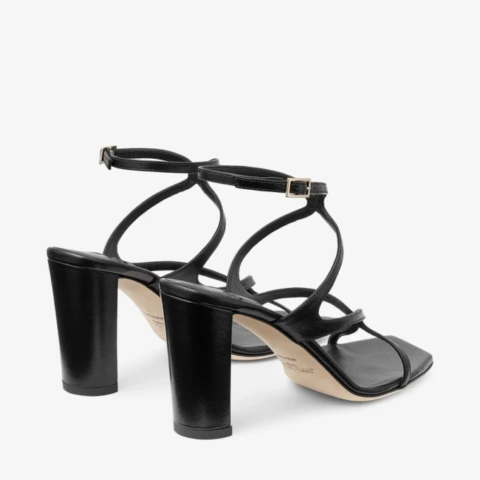 Azie 85 svarta sandaler i nappaläder Azie 85 svarta sandaler i nappaläder