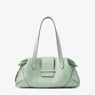 Bar Holdall Medium Verde Biker läderväska
