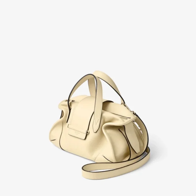 Bar Holdall Small Buttermilk Biker läderväska Bar Holdall Small Buttermilk Biker läderväska