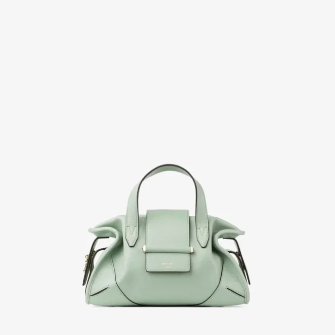 Bar Holdall Small Verde Biker läderväska Bar Holdall Small Verde Biker läderväska
