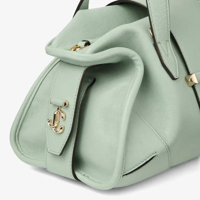 Bar Holdall Small Verde Biker läderväska Bar Holdall Small Verde Biker läderväska