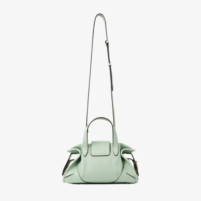 Bar Holdall Small Verde Biker läderväska Bar Holdall Small Verde Biker läderväska