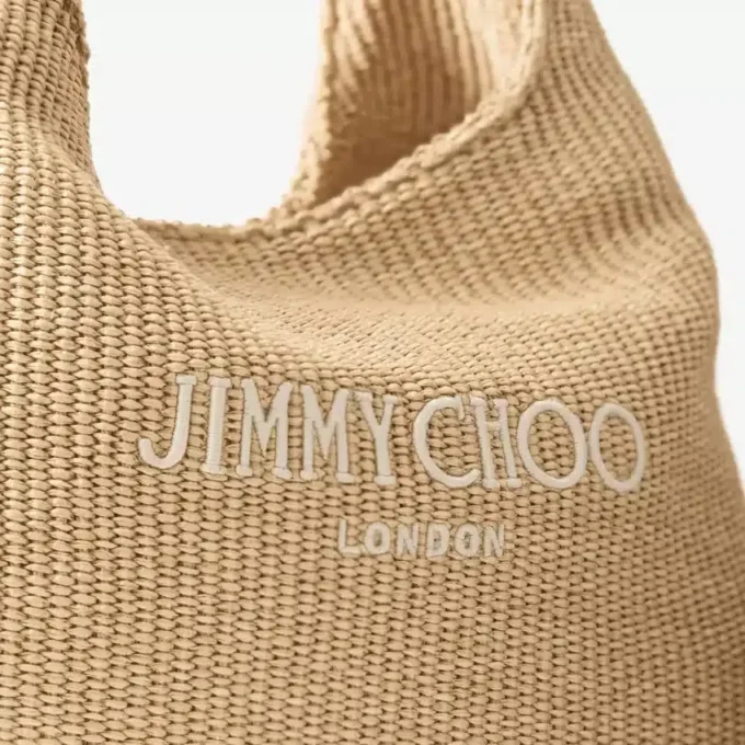 Beach Diamond Hobo Large axelväska i naturlig raffia Beach Diamond Hobo Large axelväska i naturlig raffia