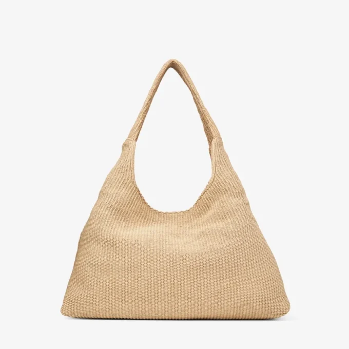 Beach Diamond Hobo Large axelväska i naturlig raffia Beach Diamond Hobo Large axelväska i naturlig raffia