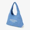 Beach Diamond Hobo Large Ocean Blue och Ecru Raffia axelväska Beach Diamond Hobo Large Ocean Blue och Ecru Raffia axelväska