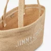 Beach Tote East-West Naturlig raffia-broderad tote-väska Beach Tote East-West Naturlig raffia-broderad tote-väska