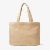 Beach Tote East-West Naturlig raffia-broderad tote-väska Beach Tote East-West Naturlig raffia-broderad tote-väska