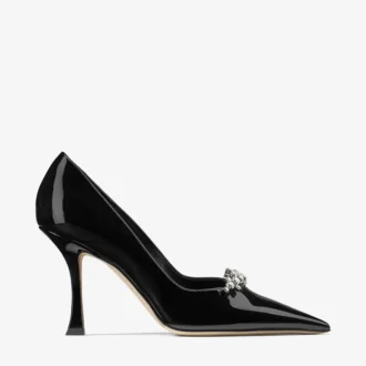 Belinda Pump 90 Svarta pumps i lackläder