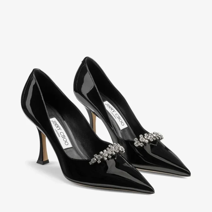 Belinda Pump 90 Svarta pumps i lackläder Belinda Pump 90 Svarta pumps i lackläder
