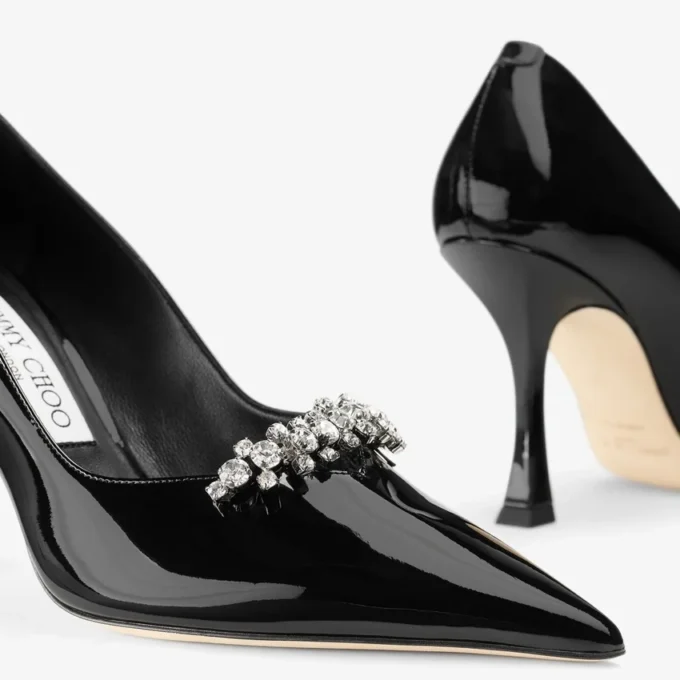 Belinda Pump 90 Svarta pumps i lackläder Belinda Pump 90 Svarta pumps i lackläder