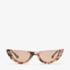 Beth rosa Havana Cat Eye-solglasögon