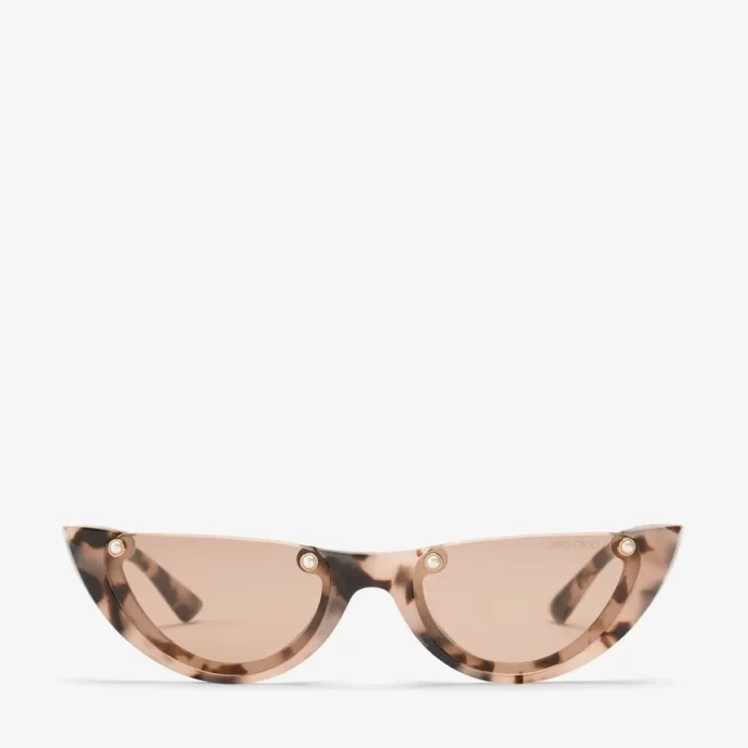 Beth rosa Havana Cat Eye-solglasögon