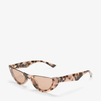 Beth rosa Havana Cat Eye-solglasögon Beth rosa Havana Cat Eye-solglasögon