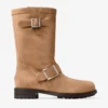 Biker Mid Toffee Velvet Suede Ankle Boots Biker Mid Toffee Velvet Suede Ankle Boots