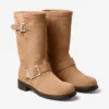 Biker Mid Toffee Velvet Suede Ankle Boots Biker Mid Toffee Velvet Suede Ankle Boots