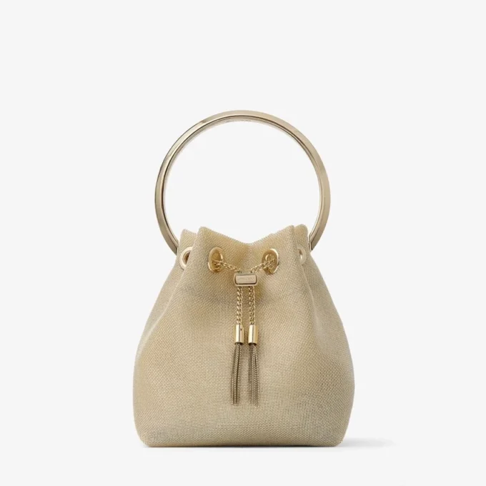 Bon Bon Champagne Metallic Mesh Bag Bon Bon Champagne Metallic Mesh Bag