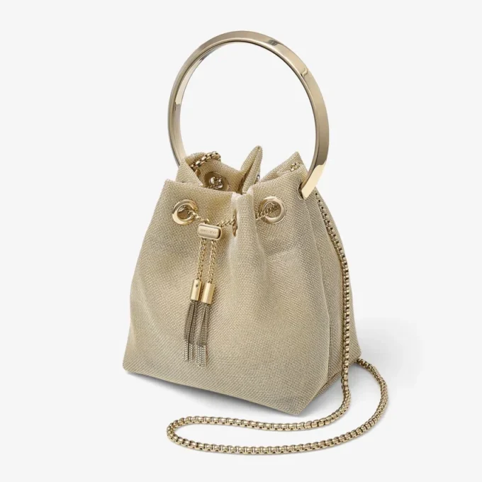 Bon Bon Champagne Metallic Mesh Bag Bon Bon Champagne Metallic Mesh Bag