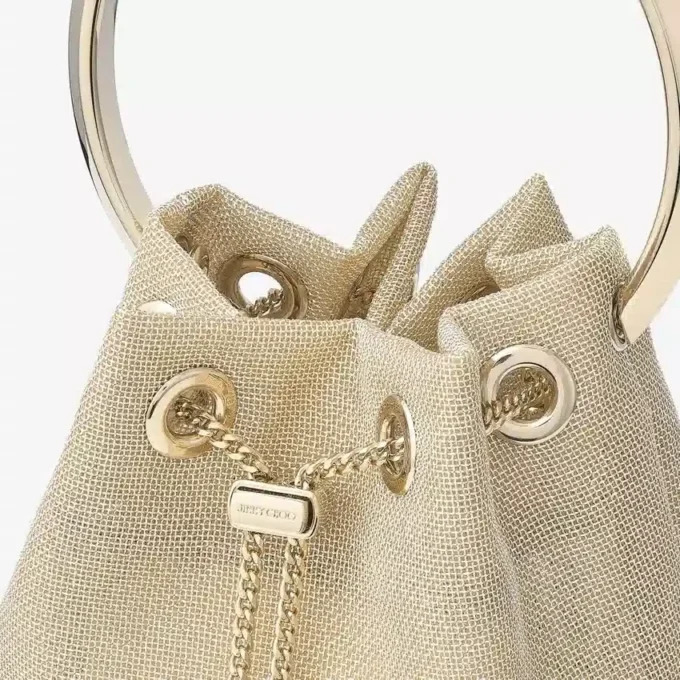 Bon Bon Champagne Metallic Mesh Bag Bon Bon Champagne Metallic Mesh Bag