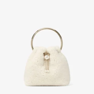 Bon Bon naturlig hinkväska med metallhandtag