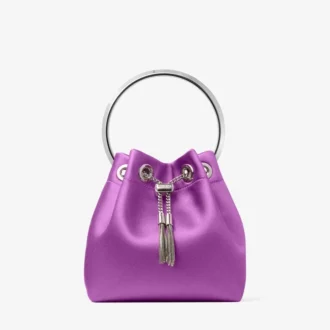 bon bon violet orchid satinhandvska med metallarmband 1 330x330 - Bon Bon Violet Orchid satinhandv&auml;ska med metallarmband