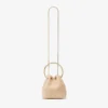 Bon Bon-väska i naturlig raffia med pärlknäppning Bon Bon-väska i naturlig raffia med pärlknäppning