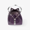 Bon Bon Winter Bloom satinhandväska med metallarmband