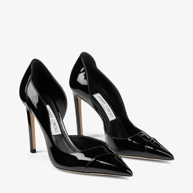 Brigitte 100 svarta pumps i lackläder Brigitte 100 svarta pumps i lackläder