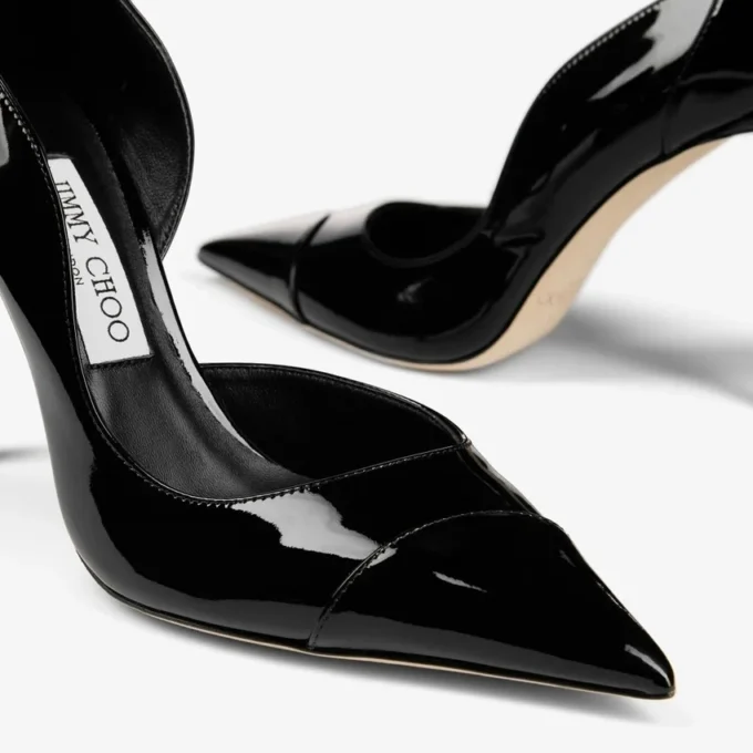 Brigitte 100 svarta pumps i lackläder Brigitte 100 svarta pumps i lackläder