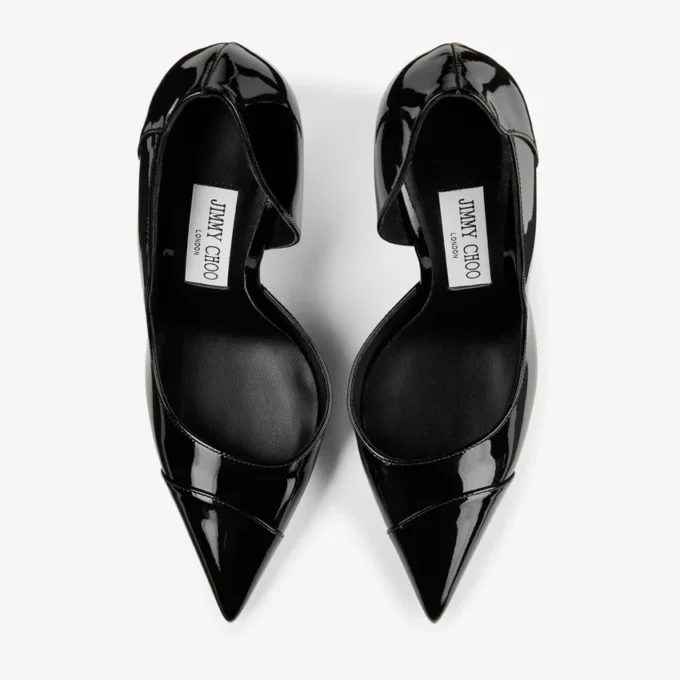 Brigitte 100 svarta pumps i lackläder Brigitte 100 svarta pumps i lackläder