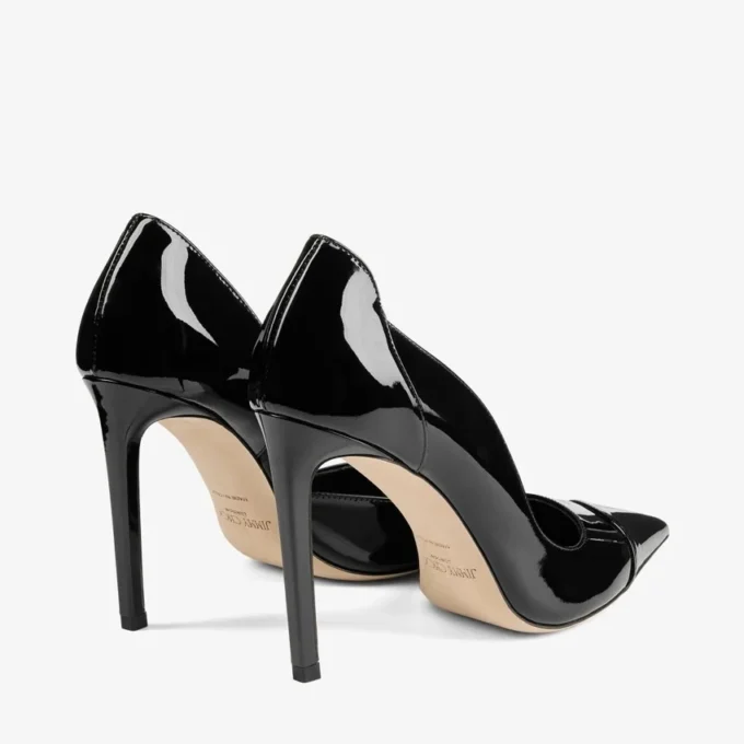 Brigitte 100 svarta pumps i lackläder Brigitte 100 svarta pumps i lackläder